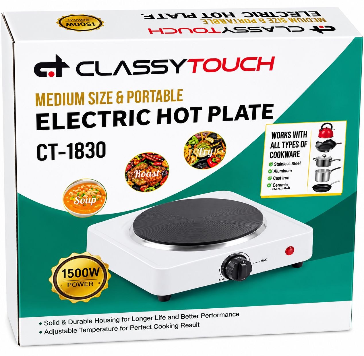 اجاق برقی تک‌شعله مدل CT-1830
