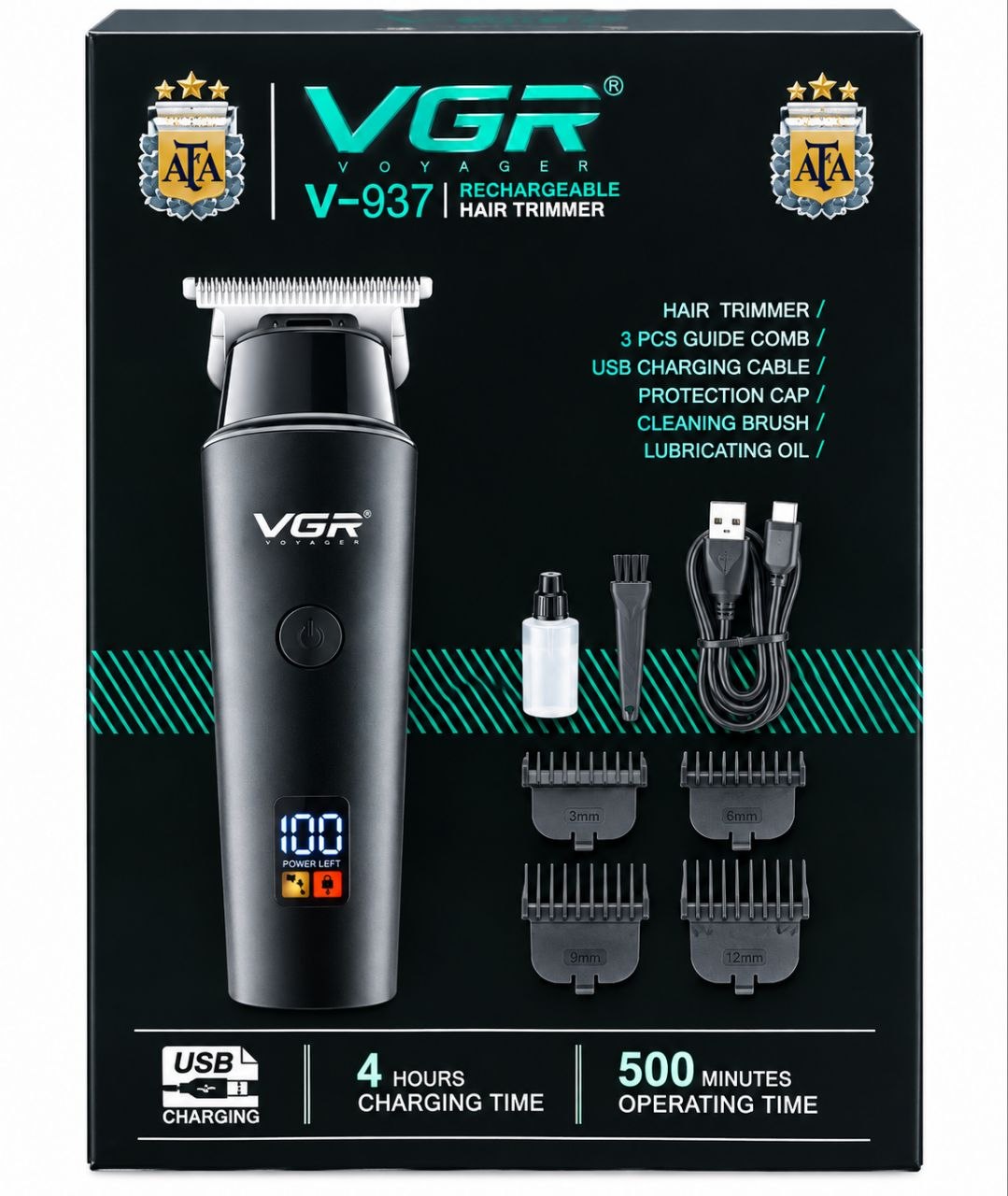 ماشین اصلاح و تریمر مو و صورت VGR مدل V-937